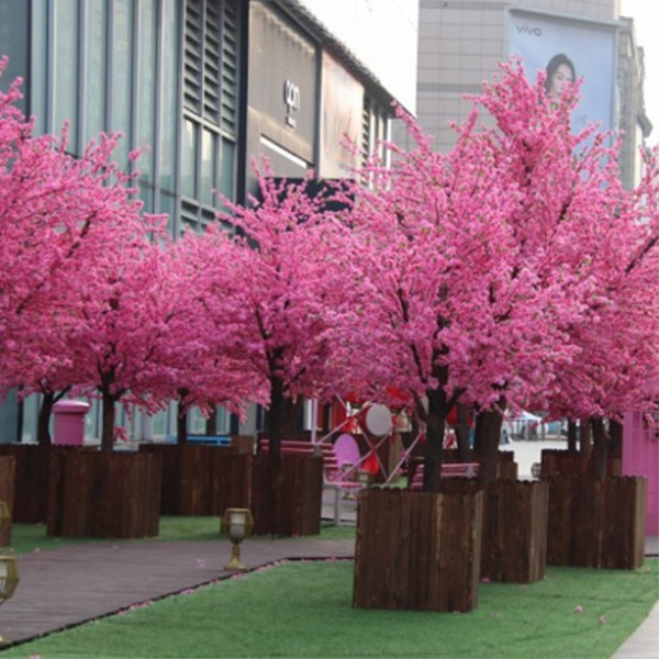 Factory supply 3m Artificial peach tree with 180 Leaves