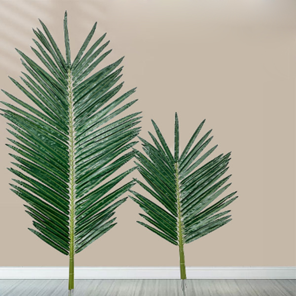 Fabrieks directe levering 3,0 m kunstmatig vlamvertragend kokosblad met 131 bladeren voor binnendecoratie
