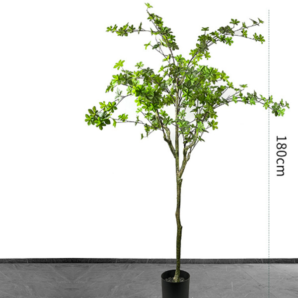 Wholesale 1.8m single pole Artificial hanging clock with 8 leaves