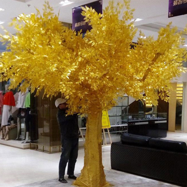 Factory Custom 7m Gold Simulation fortune money tree